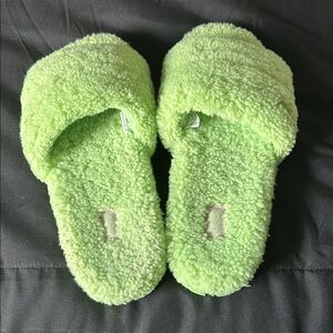 UGG Mint Green Fluffy Slippers